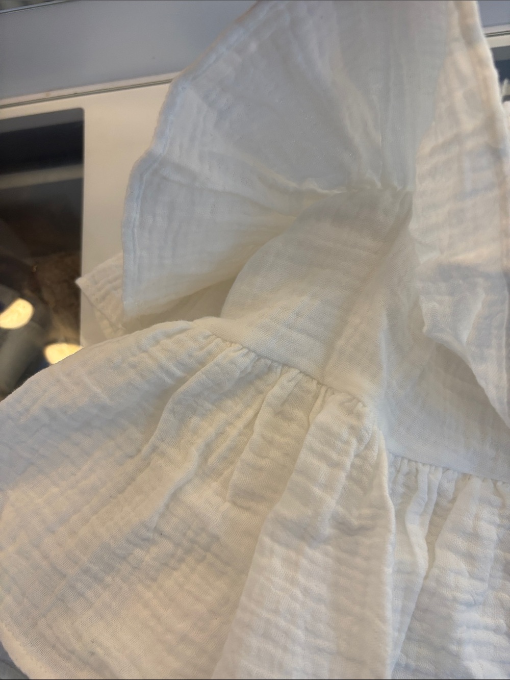 Ocean Drive White Tiered Ruffle Skirt for Girls - Picture 6 of 7
